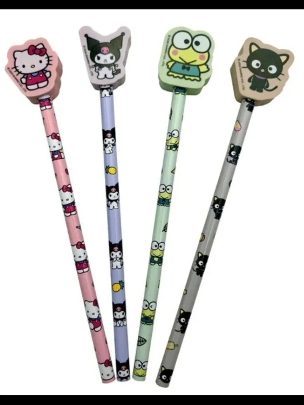 New set of sanrio hello kitty and friends pencils 4 pc